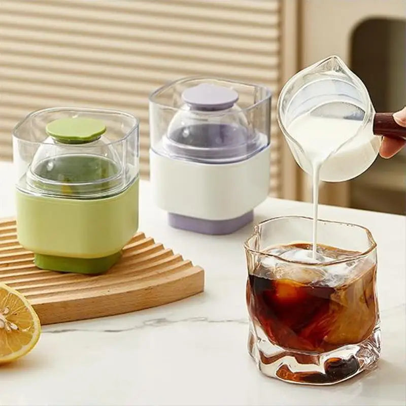 Large Silicone Ice Ball Mold | Food-Grade Round Ice Sphere Tray Ice Ball Mold QXL