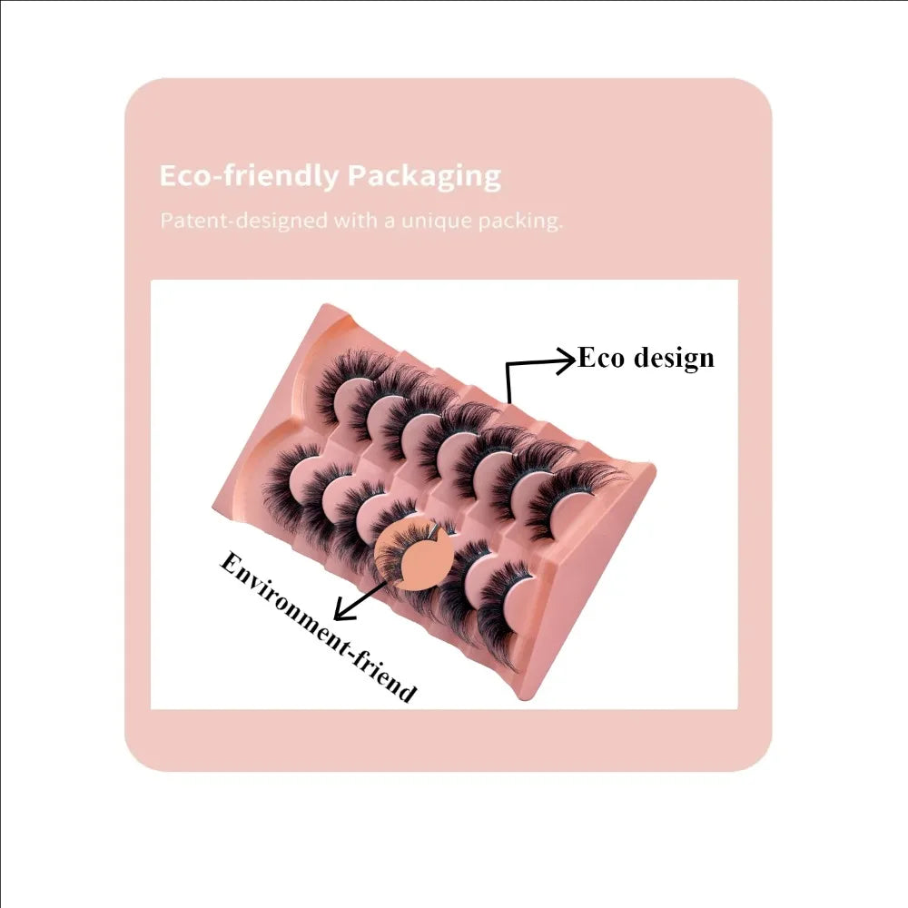 3D Cluster Korean Transparent Stem Lash Kit | Glue & Tweezer False Lash Kit QXL
