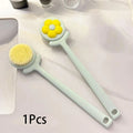 Long Handle Body Brush – Soft Bristle Back Scrubber & Exfoliator Body Bath Brush QXL Green