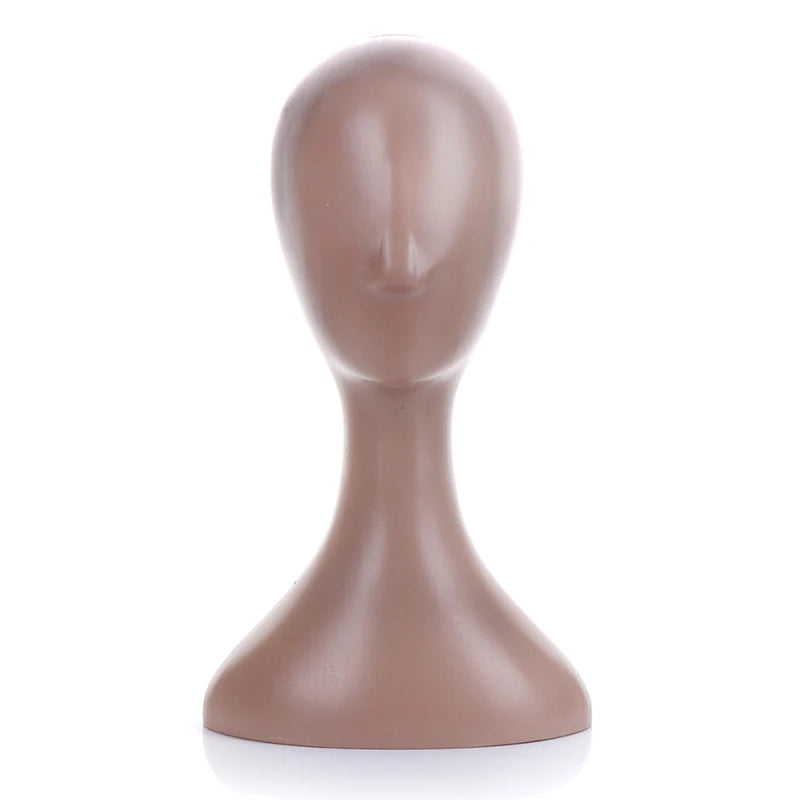 Female Mannequin Head Stand | Wig Hat & Hair Display Model Mannequin Head Stand QXL Beige