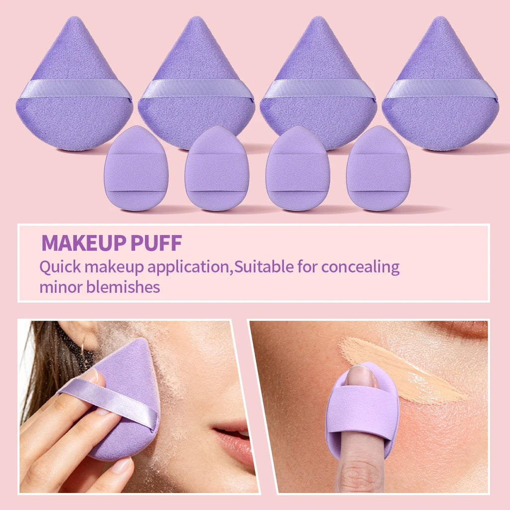 20-Pc Purple Makeup Sponge & Skincare Tool Set | KOSSHOW Makeup Sponge Set QXL