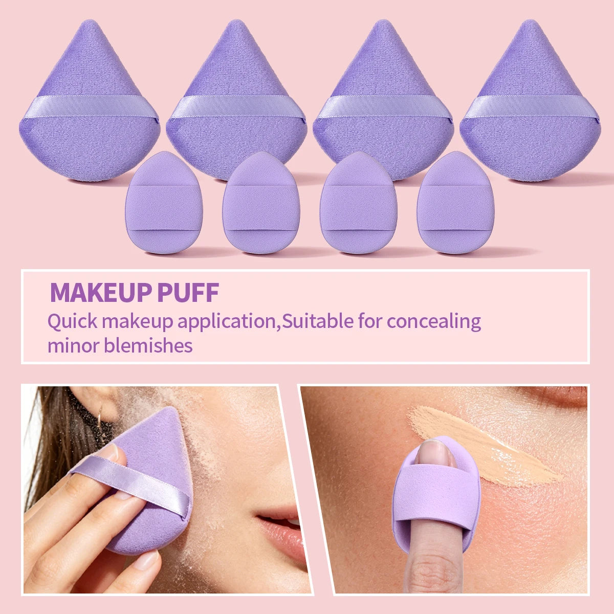 20-Pc Purple Makeup Sponge & Skincare Tool Set | KOSSHOW Makeup Sponge Set QXL