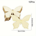 10-Pack Unfinished Wooden Butterfly Cutouts for DIY Crafts Wooden Craft Cutouts QXL A