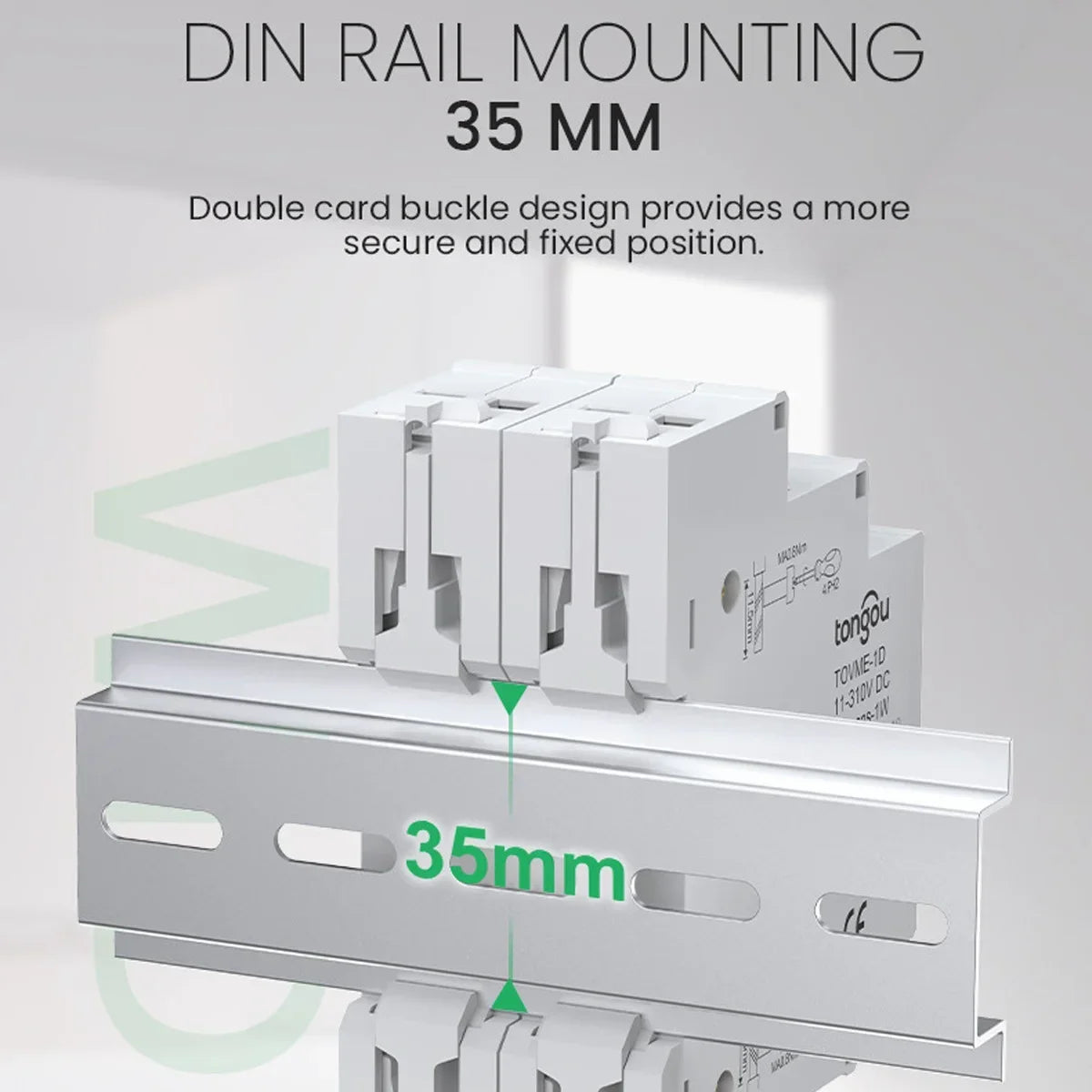 DIN Rail DC Voltmeter 11V–310V | LED Digital Voltage Meter Digital Voltmeter QXL