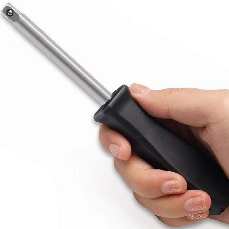 150mm 1/4" Female Square Drive Socket Wrench Handle | Cr-V Socket Wrench Handle QXL