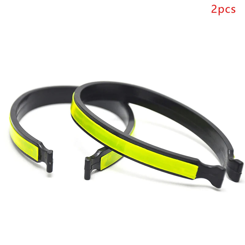 2-Pack Reflective Ankle Trouser Clips | Hi-Vis Cycling Straps Cycling Trouser Clips QXL