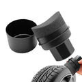 Curved Tire Dressing Applicator Sponge Pad with Cover Tire Applicator Pad QXL Red