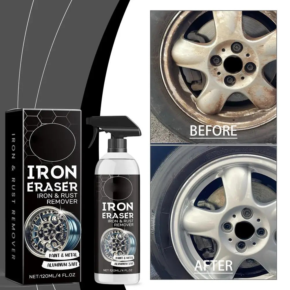 Car Wheel Rust Remover Spray – Brake Dust & Iron Cleaner Wheel Cleaning Spray QXL