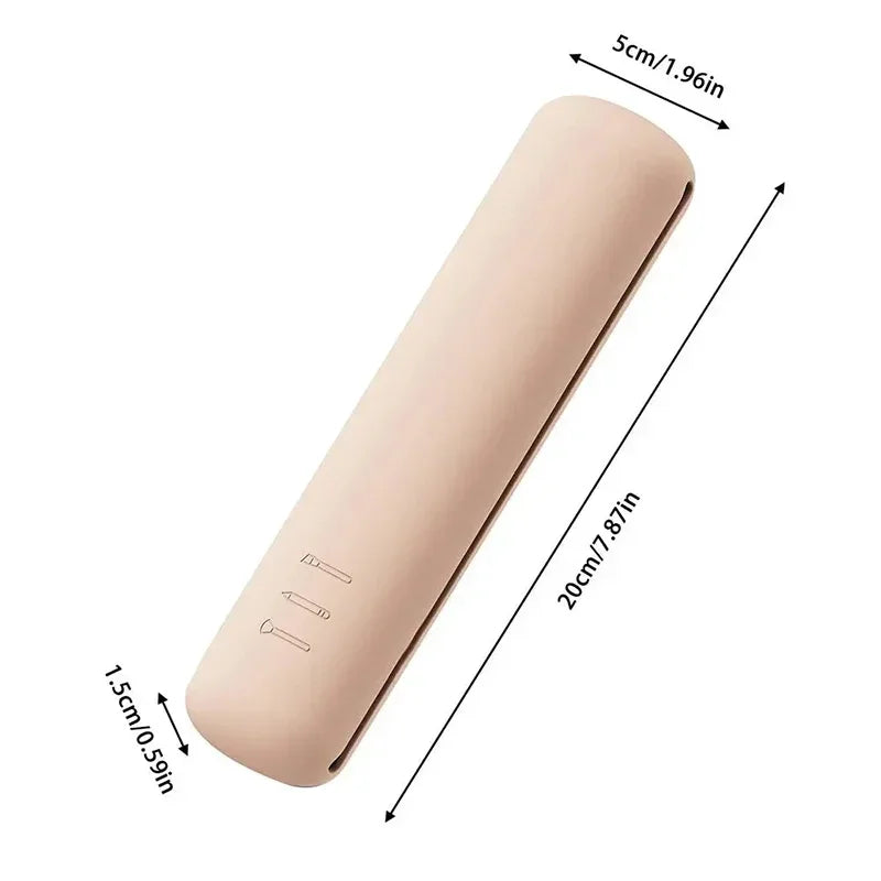 Silicone Travel Makeup Brush Holder & Waterproof Cosmetic Bag Makeup Brush Holder QXL