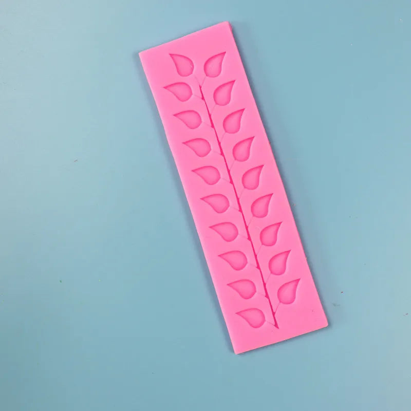 Silicone Lace Leaf Mold for Fondant Chocolate Cake Decorating Cake Decorating Mold QXL
