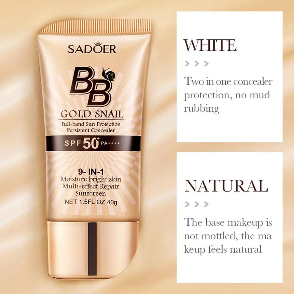 BB Cream SPF50+ Full Coverage Hydrating Tinted Moisturizer BB Cream Foundation QXL