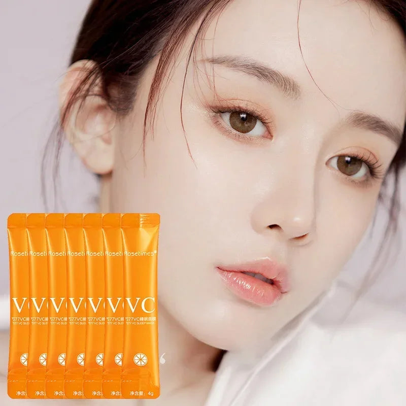 SADOER 30-Pc Vitamin C Overnight Sleeping Mask | No-Wash Overnight Sleeping Mask QXL