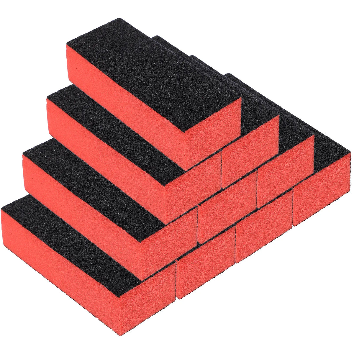 10-Pack 4-Way Nail Buffer Blocks | Sponge Polishing Manicure Set Nail Buffer Block QXL