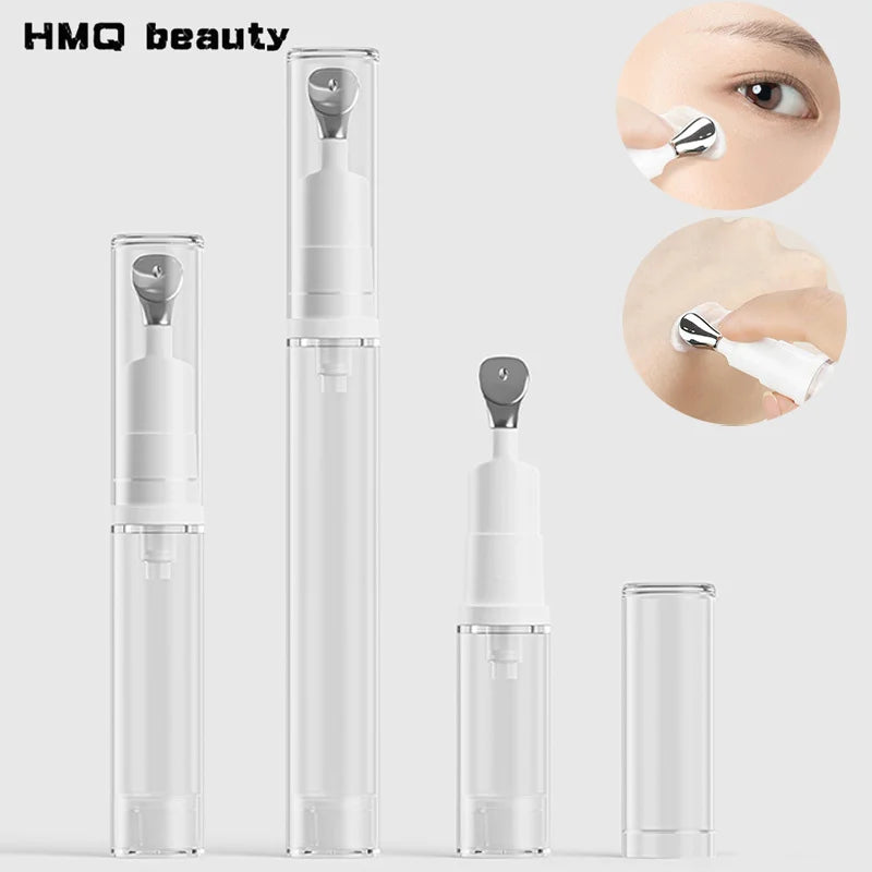 Airless Pump Bottles 5/10/15ml | Travel Refillable Skincare Refillable Pump Bottle QXL