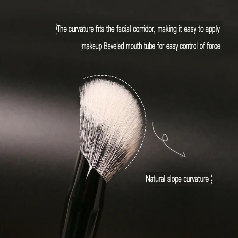 D50 Slanted Stippling Makeup Brush | Double-Layer Dotting Stippling Makeup Brush QXL