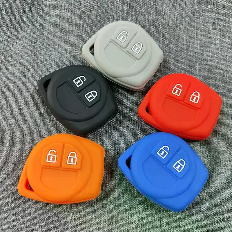 Silicone 2-Button Car Key FOB Cover for Suzuki Vitara Jimny SX4 Car Key FOB Cover QXL