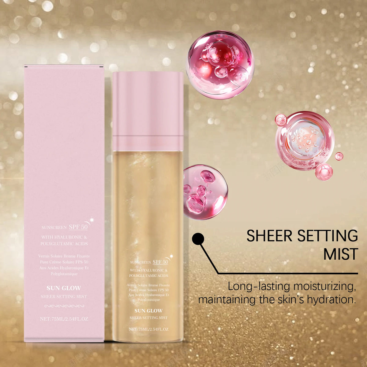 Matte Setting Spray – Oil Control, Anti-Transfer & Hydrating 75ml Makeup Setting Spray QXL