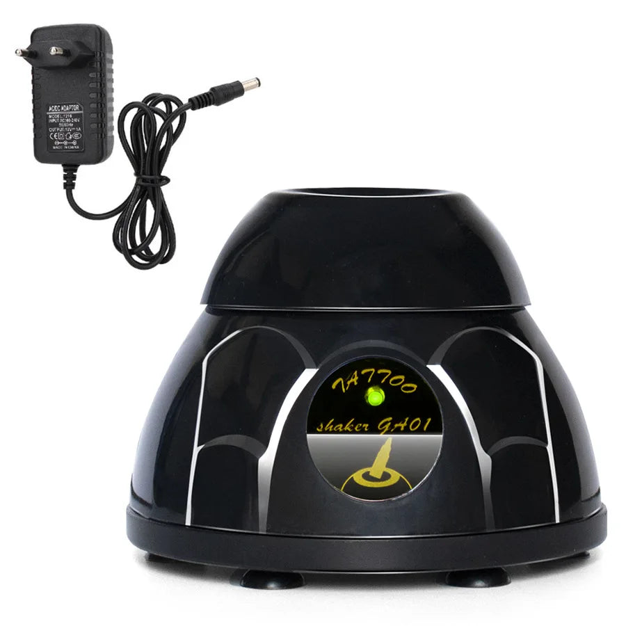 Mini Vortex Mixer 7000RPM – Tattoo Ink & Nail Polish Shaker Vortex Ink Mixer QXL EU Plug Black