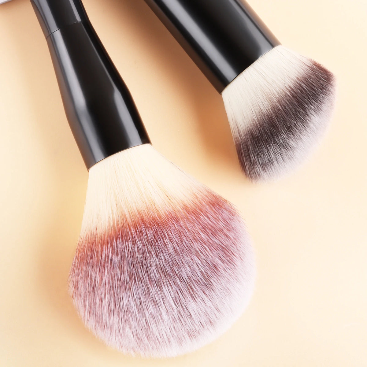 Ronshadow 2-Pc Makeup Brush Set | Powder Blush & Foundation Makeup Brush Set QXL