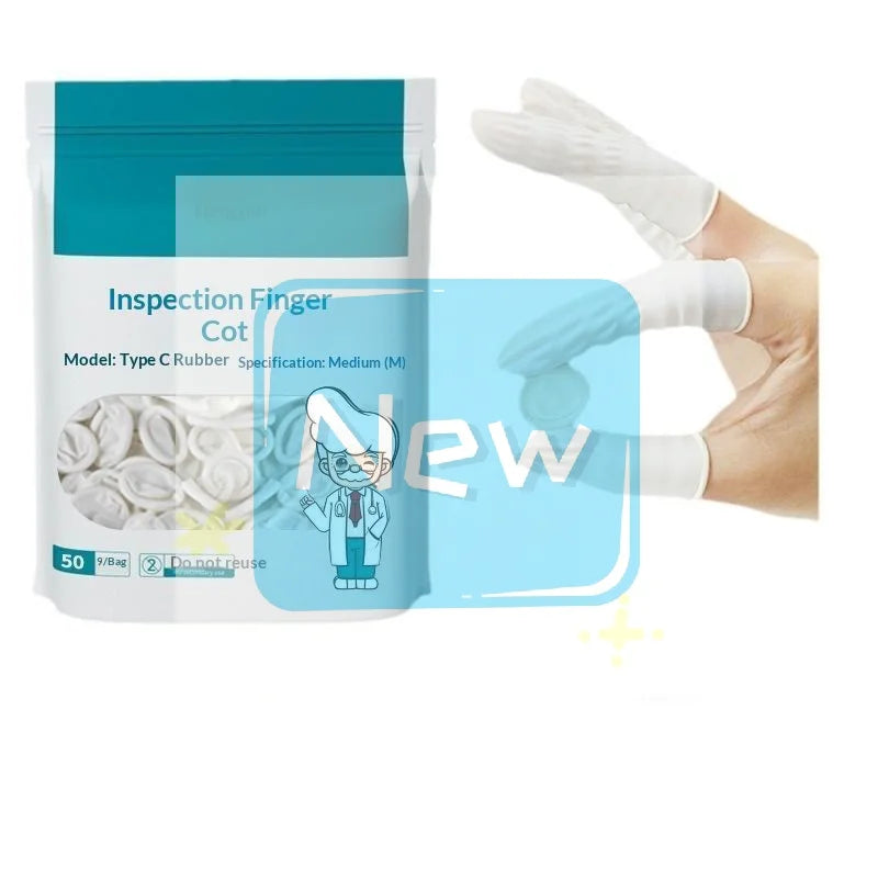 Disposable Anti-Static Finger Cots 75/300pcs | Natural Rubber Disposable Finger Cots QXL