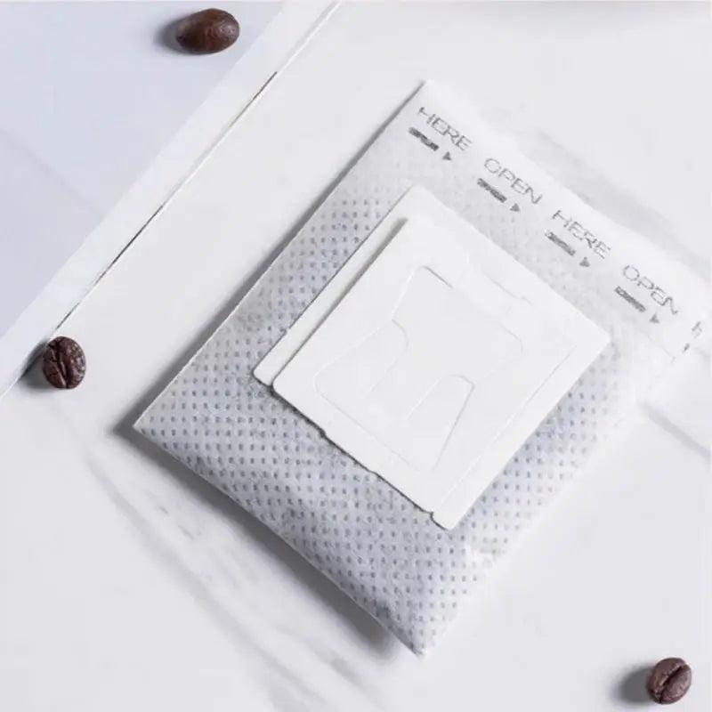 50-Pack Hanging Ear Drip Coffee Filter Bags | Portable & Disposable Drip Coffee Filters QXL