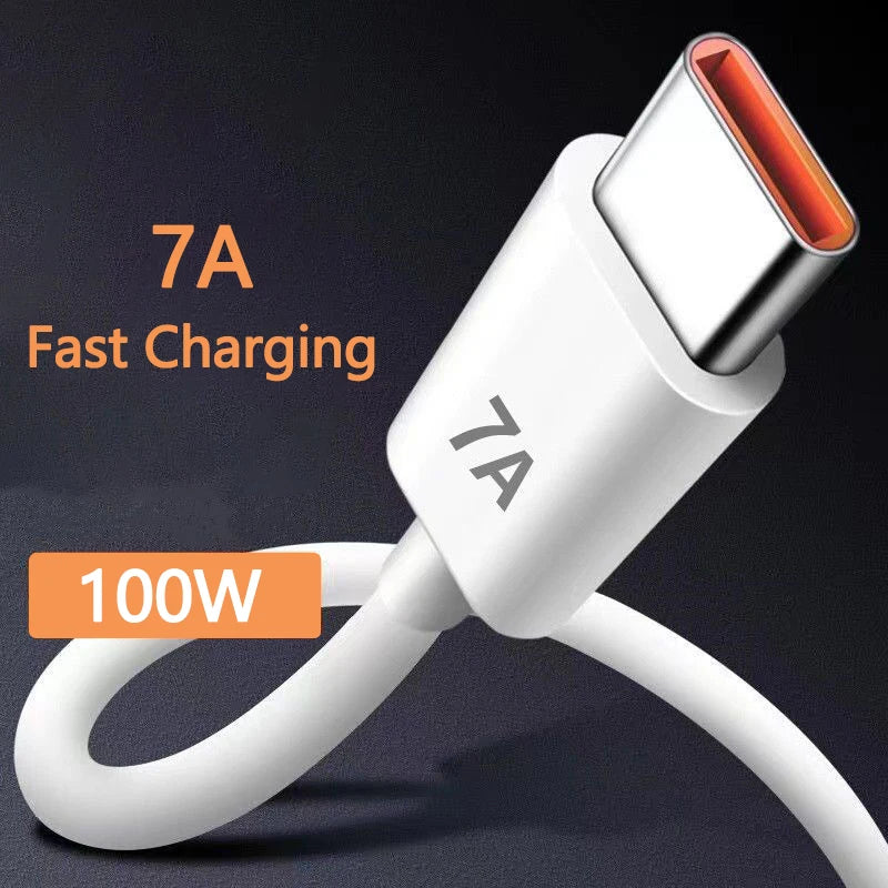 7A 100W USB-C to USB-C Fast Charging Cable | CE Certified USB-C Charging Cable QXL
