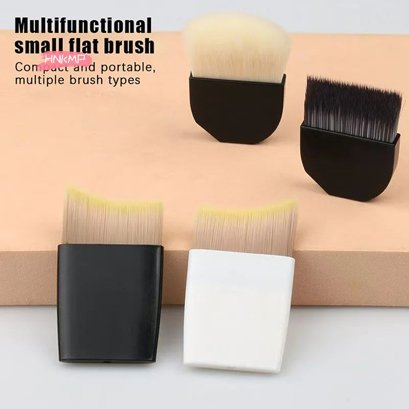 Crescent Foundation Brush | Ultra-Thin Soft Synthetic Bristle Foundation Makeup Brush QXL