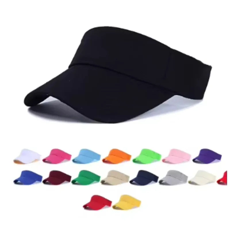 Unisex Adjustable Sports Visor Hat | Tennis Running Beach Cap Sports Visor Hat QXL