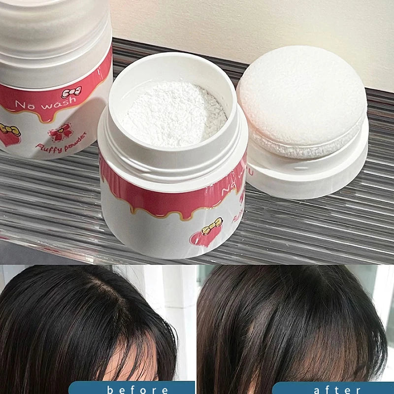Oil-Control Hair Root Powder | Fluffy Volumizing Dry Shampoo Hair Root Powder QXL