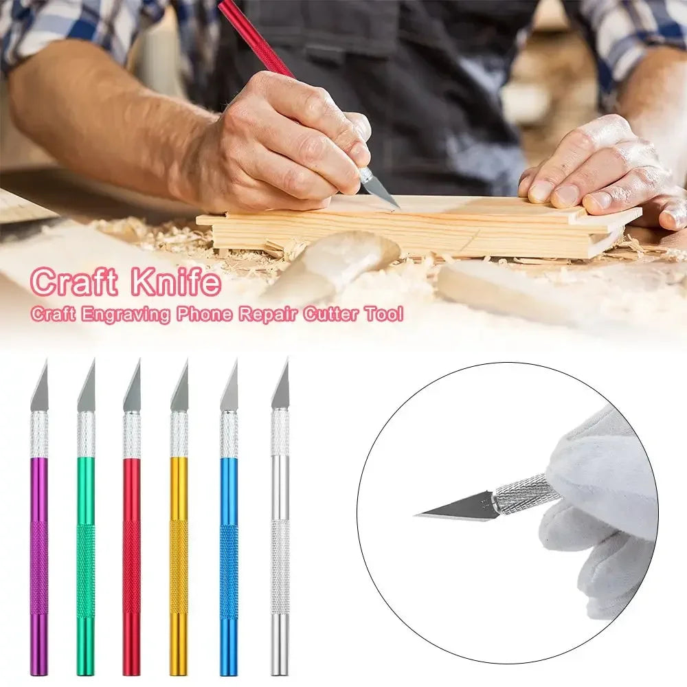 Precision Craft Engraving Knife | Replaceable Blade Cutter Craft Engraving Knife QXL