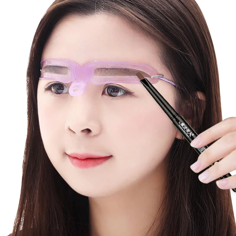 8-Piece Reusable Eyebrow Stencil Set | 8 Brow Shaping Templates Eyebrow Stencil Set QXL