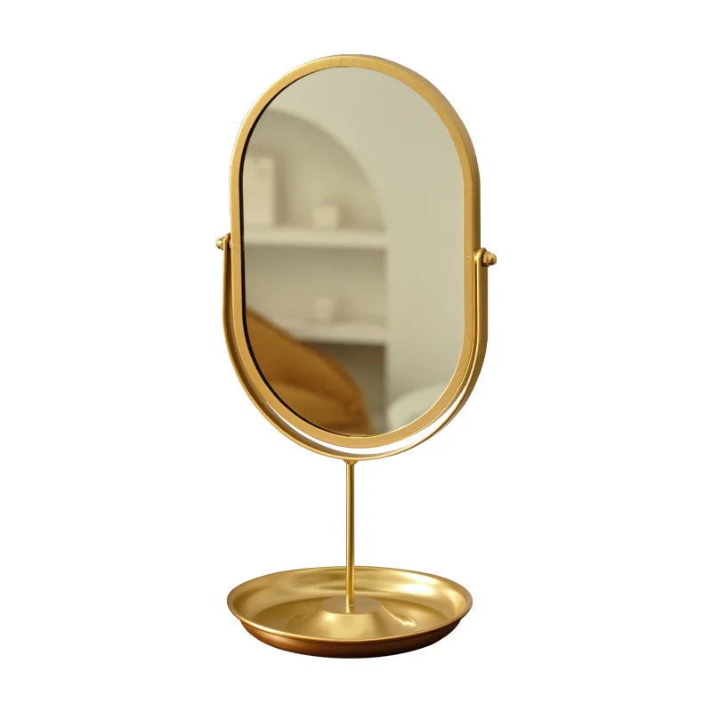 Oval Wrought Iron Makeup Mirror | Desktop Vanity Mirror Vanity Makeup Mirror QXL