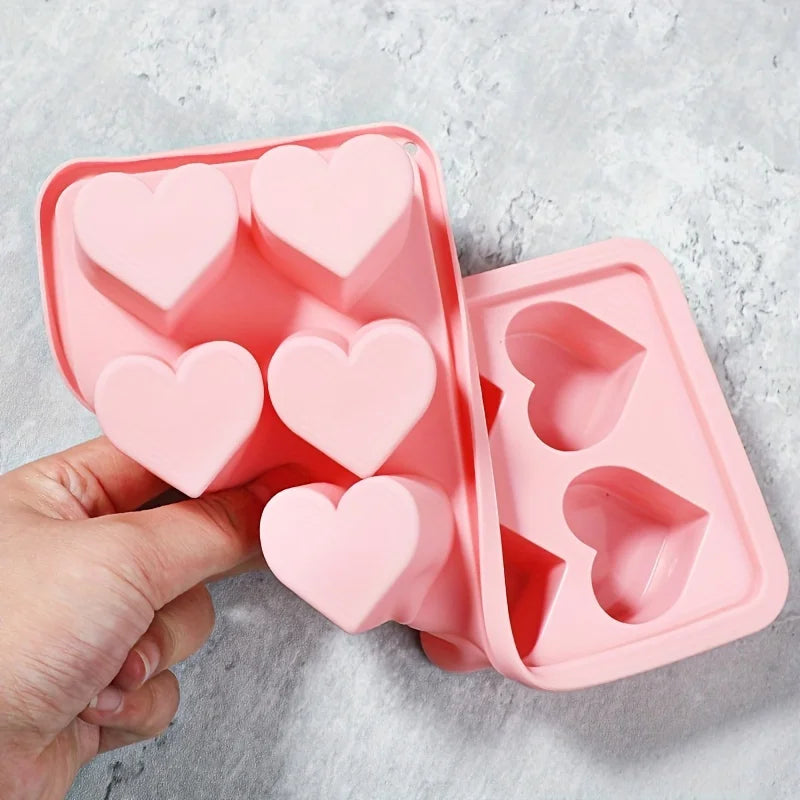 Silicone Heart Ice Cube Tray | Chocolate, Candy & Pudding Mold Silicone Ice Mold QXL