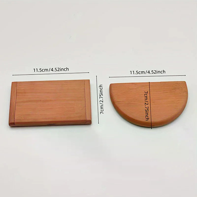 Peachwood Folding Mirror & Comb Set | Portable Vintage Travel Folding Mirror & Comb QXL