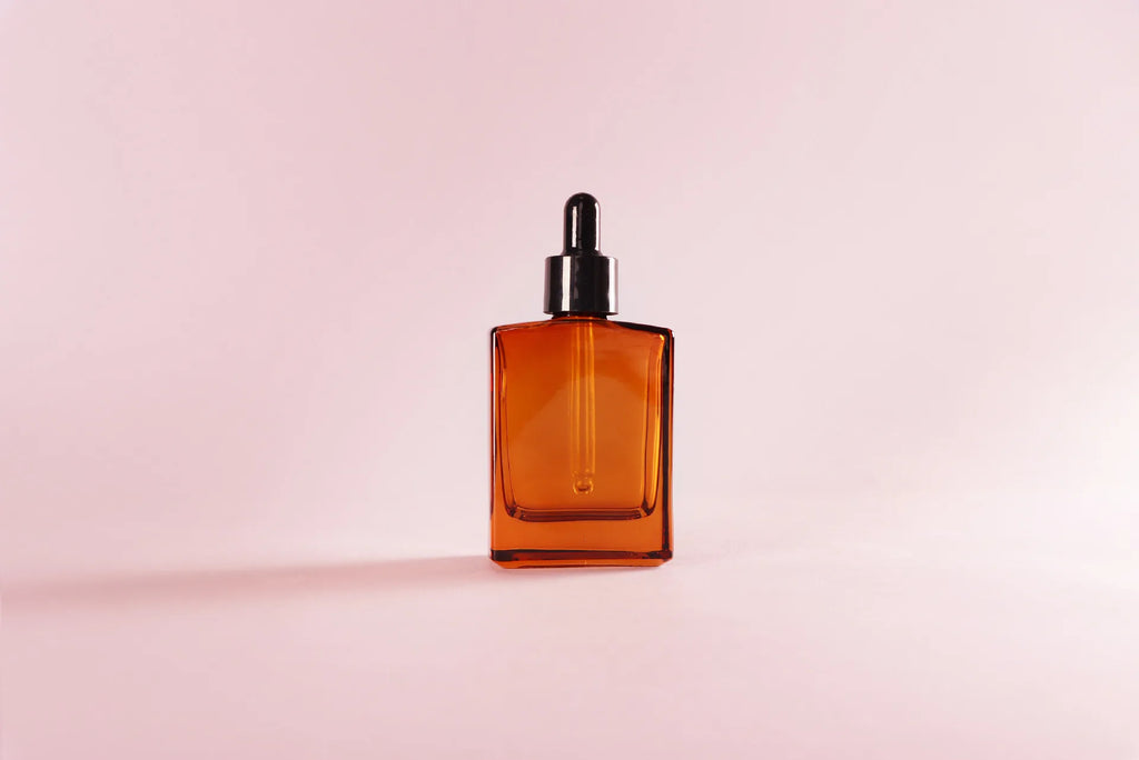 Amber Glass Essential Oil Dropper Bottle 30ml 50ml Refillable Essential Oil Bottle QXL