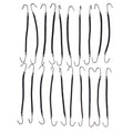 20-Pack Ponytail Hook Hair Bands | No-Pull Elastic Ties Hair Tie Set QXL Black