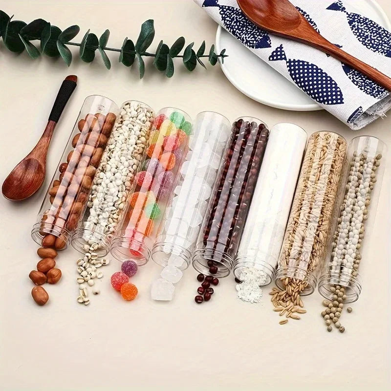 Plastic Test Tubes with Aluminum Screw Caps – Multi-Use Storage Storage Tubes QXL