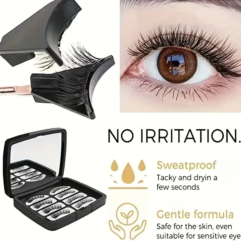 VERONNI Magnetic False Eyelashes | No Glue Reusable Lash Set Magnetic False Lashes QXL