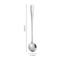6-Pack Long Handle Stainless Steel Coffee & Dessert Spoons Dessert Spoon Set QXL A