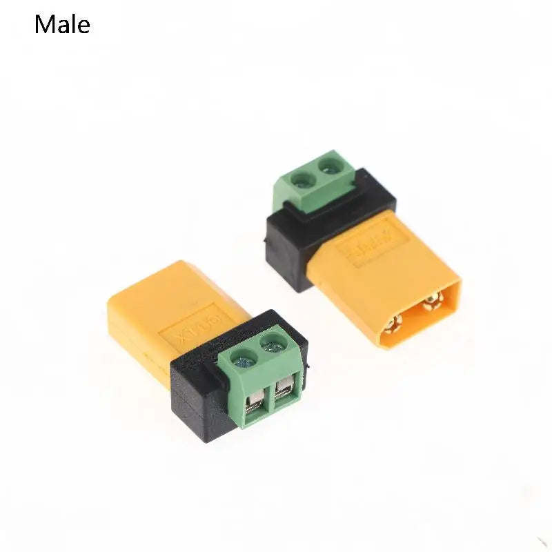 XT60 to 2-Pin Solderless Adapter Connector for UAV & Charger Power Connector Adapter QXL XT60 Male