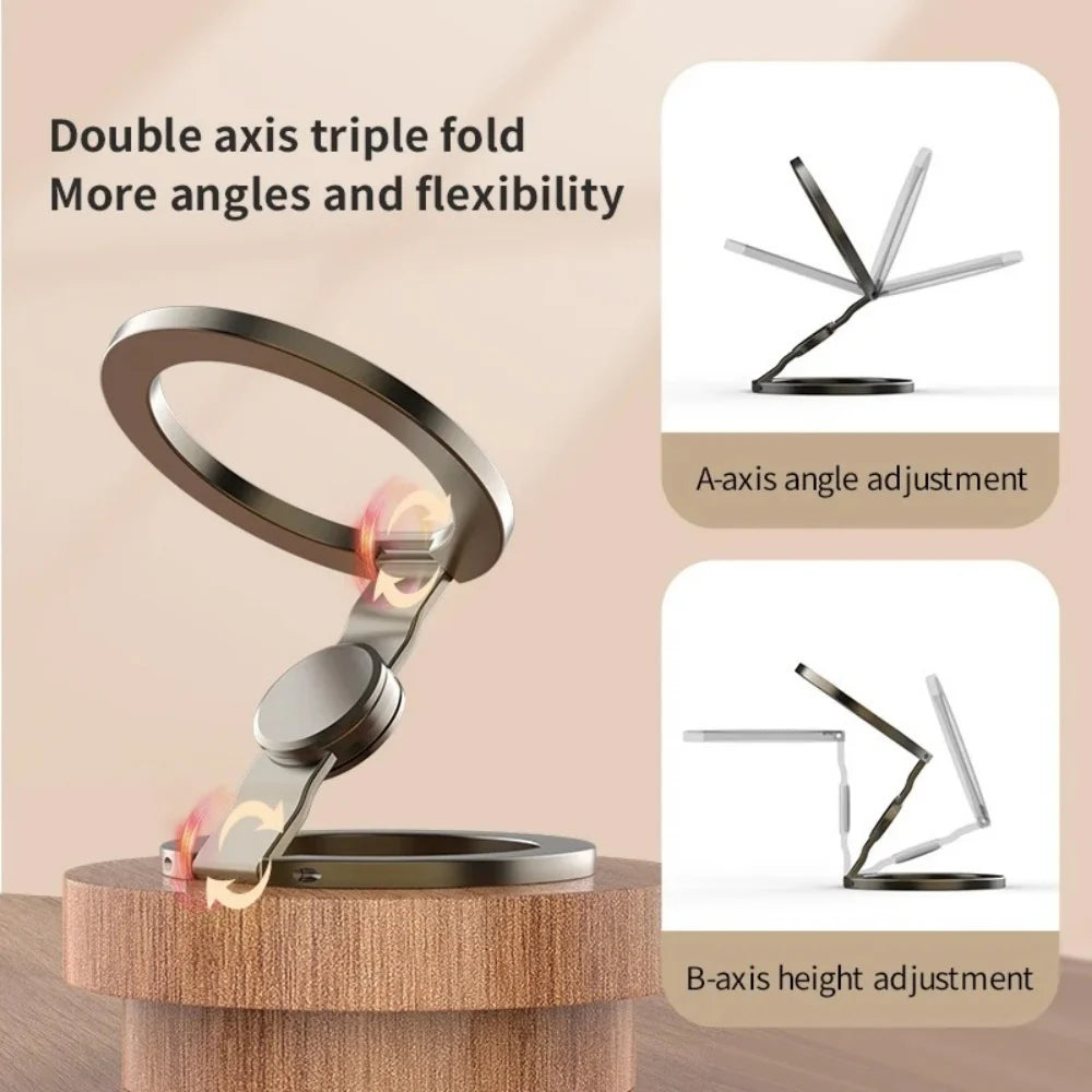 Foldable 360° Magnetic Phone Holder Finger Grip & Car Stand Phone Holder Stand QXL