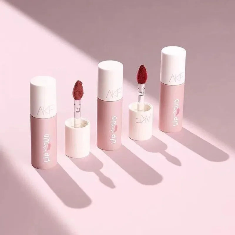 AKF Matte Velvet Lip Gloss | Clay Lip Color Rosy Finish Matte Lip Gloss QXL