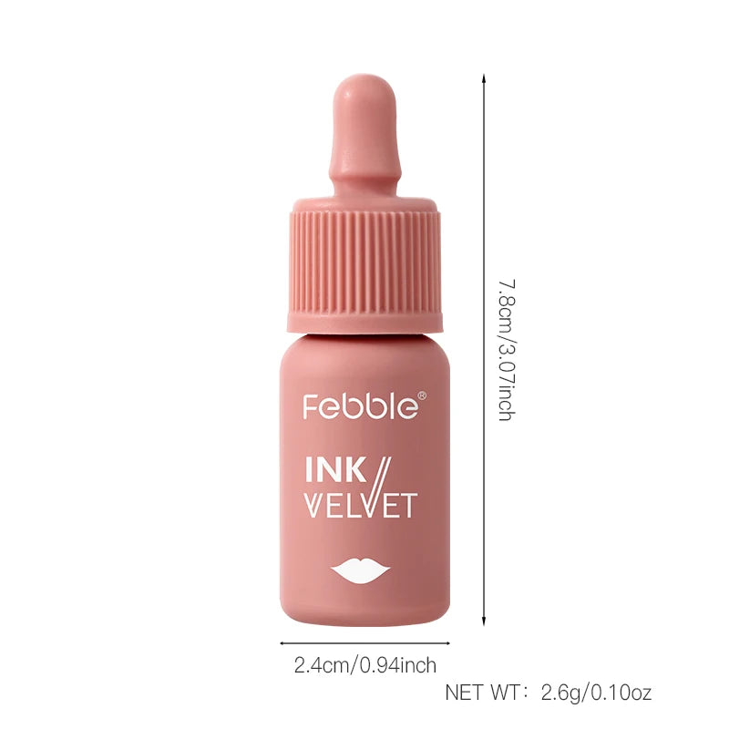 Febble 6-Shade Matte Velvet Liquid Lipstick | Long-Lasting Nude Liquid Lipstick Set QXL