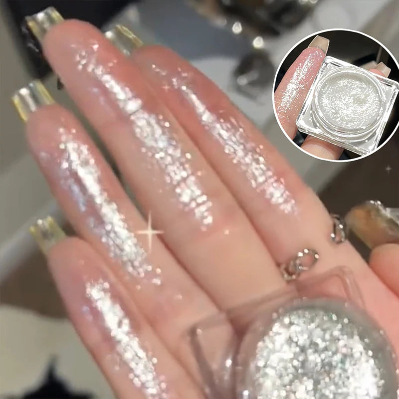 CACE Diamond Glitter Eyeshadow Gel – Shimmer & Highlighter Glitter Eyeshadow Gel QXL