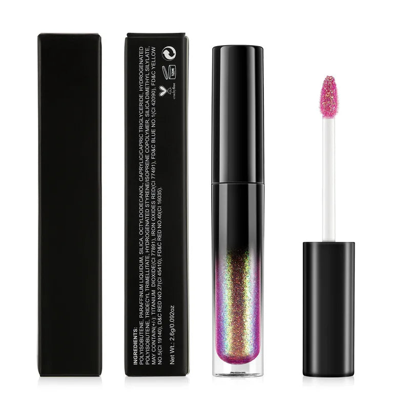 14-Color Chameleon Lip Gloss | Metallic Waterproof Glaze Chameleon Lip Gloss QXL