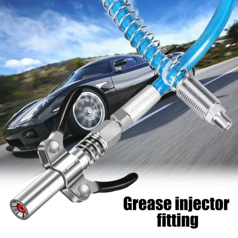 Quick-Release Grease Gun Coupler NPT 1/8 – 10,000 PSI Heavy Duty Grease Gun Coupler QXL