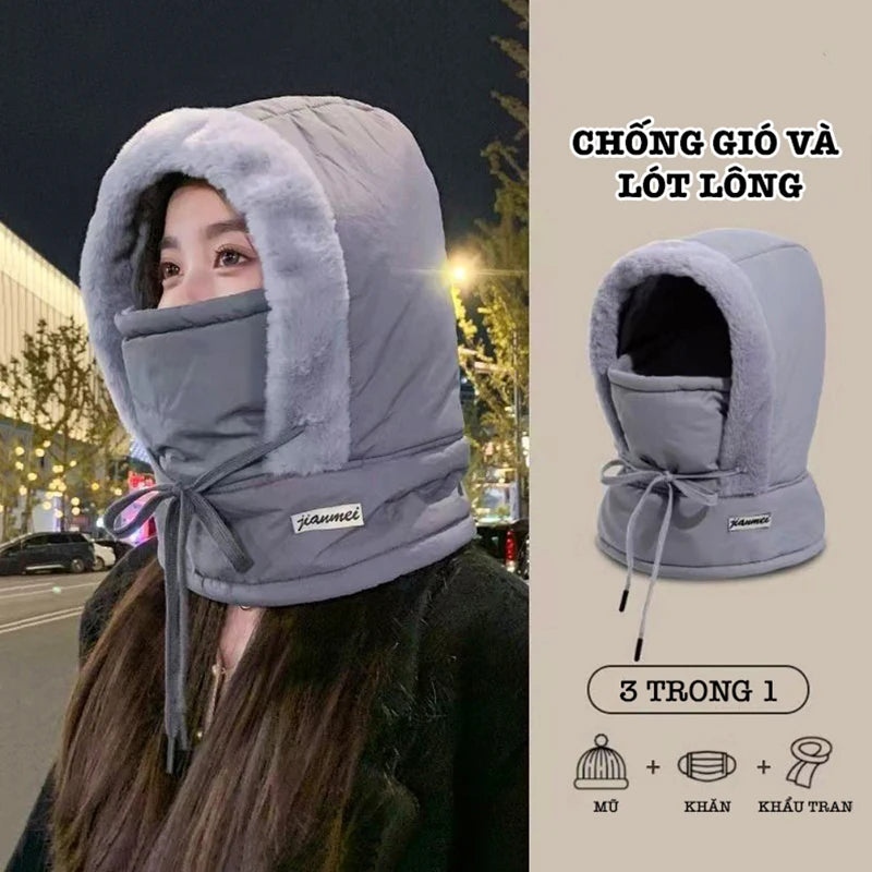 3-in-1 Thermal Balaclava Windproof Ski Face Mask & Neck Warmer Winter Balaclava Hat QXL