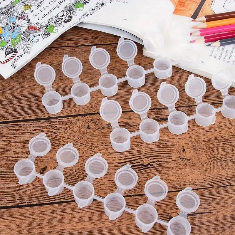 Mini Palette Paint Storage Box | Portable Pigment Pots Paint Storage Box QXL