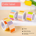 500-Count Waterproof Colored Name Labels – Write-On Sticker Roll Label Sticker Roll QXL Random color-2pc 3cm
