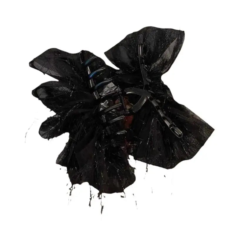 Black Mesh Flower Shark Claw Hair Clip for Women Hair Claw Clip QXL